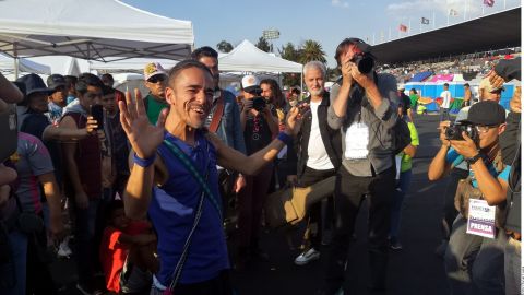 Rubén Albarrán visitó a los centroamericanos.