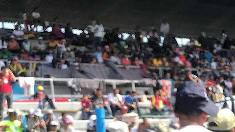 César Gómez durante su estancia en el campamento del Deportivo Magdalena Mixuca en la CDMX.