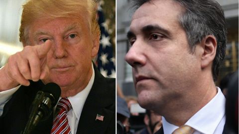 Donald Trump y su ex abogado personal Michael Cohen