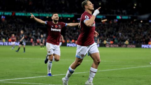 Javier "Chicharito" Hernández hizo el gol del triunfo para el West Ham