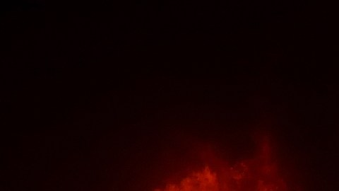 Un restaurant KFC arde en el incendio en Paradise, en California, en 2018.