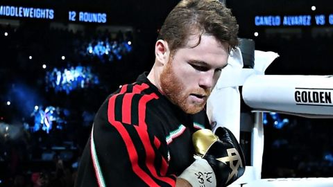 El boxeador mexicano Saúl 'Canelo' Álvarez.