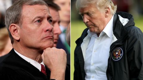 El juez John Roberts criticó al presidente Trump.