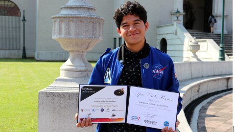 Jonathan Sánchez. estudiante mexicano reconocido por la NASA,