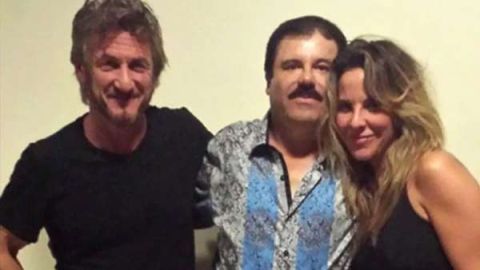 Sean Penn, "El Chapo" y Kate del Castillo.