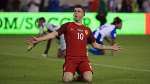 Christian Pulisic, #10 de la selección de futbol de Estados Unidos.