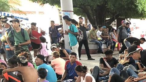 Migrantes centroamericanos.