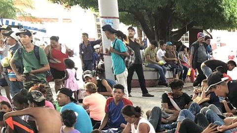 Migrantes centroamericanos.