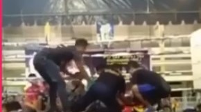 Anucha Thasako recibió un golpe fulminante en el tercer asalto