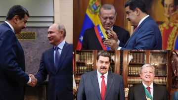 Maduro se fotografió con Putin, Erdogan y López Obrador.