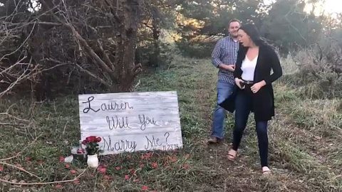 La increíble reacción de una novia ante la petición de matrimonio.