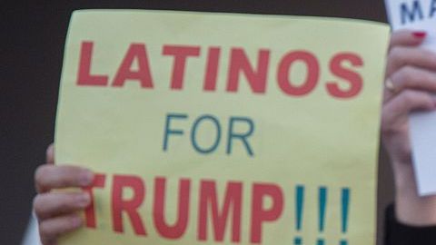 Latinos conservadores todavía creen en Trump.  DAVID MCNEW/AFP/Getty Images