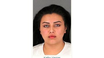 Kathy Vargas tras su arresto en Riverside. (Sheriff del condado de Riverside)