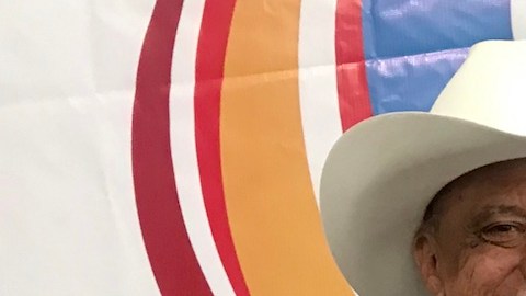 Salomón Carmona, alcalde de Yuriria, Guanajuato, durante el Segundo Foro de Migrantes y sus Movimientos.