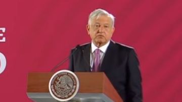 El presidente de México, Andrés Manuel López Obrador, en su rueda de prensa matinal del 26 de diciembre.