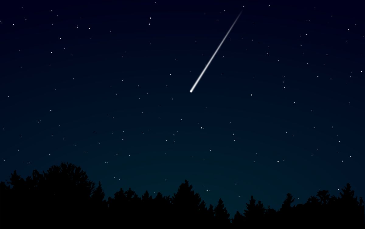Los meteoros se ven como estrellas fugaces.
