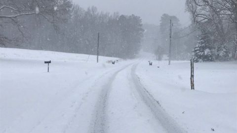 La tormenta Diego arrojó más de 10 pulgadas de nieve.