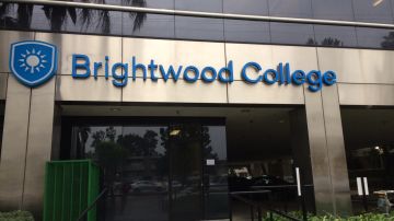 Estas son las instalaciones de Brightwood College en Van Nuys. (Francisco Castro)