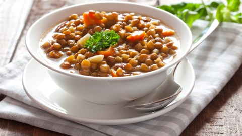 sopa de lentejas