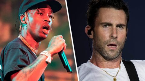 Travis Scott y Adam Levine de "Maroon 5"
