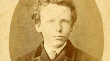 This handout made available by the Van Gogh Museum, Amsterdam, on Thursday Nov. 29, 2018, shows an image of 15 year old Theo van Gogh, originally thought to be of his brother Vincent van Gogh. One of only two known photos of Vincent van Gogh turns out to most likely be an image of his brother, Theo, the Van Gogh Museum announced Thursday. (Van Gogh Museum via AP)