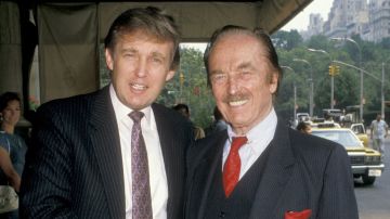 Donald y Fred Trump en 1988.