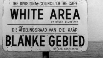 La segregación racial fue una de las políticas principales del Apartheid.