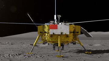 La sonda Chang'e 4 en el lado oscuro de la Luna.