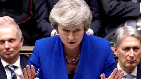 La primera ministra británica, Theresa May.