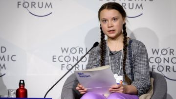 Greta Thunberg habló esta semana en Davos.