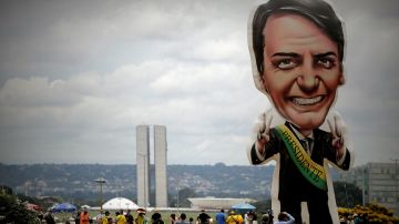 Seguidores de Bolsonaro en Brasil. EFE/Fernando Bizerra Jr.