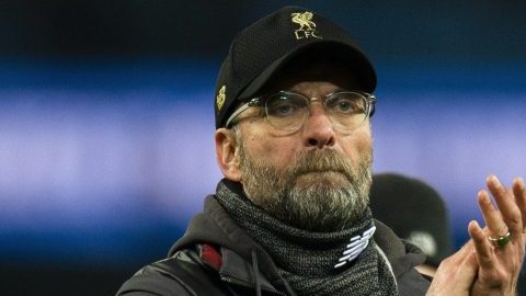 El mánager del Liverpool, Jürgen Klopp al final del partido contra el Wolverhampton..