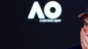 El tenista escocés Andy Murray durante una conferencia de prensa en el marco del Abierto de Australia 2019.