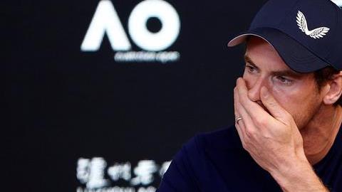 El tenista escocés Andy Murray durante una conferencia de prensa en el marco del Abierto de Australia 2019.