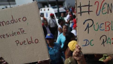 Protestas contra Nicolás Maduro.