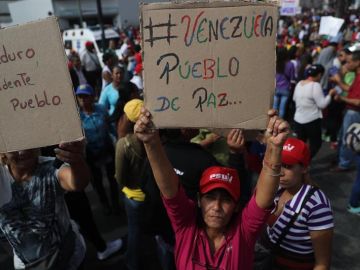 Protestas contra Nicolás Maduro.