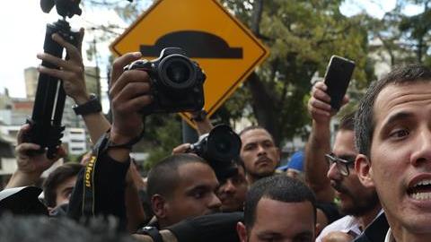 Juan Guaidó. presidente interino de Venezuela.