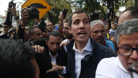 Juan Guaidó. presidente interino de Venezuela.