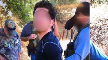 Anthony Rauda al momento de ser detenido. (@KTLA)