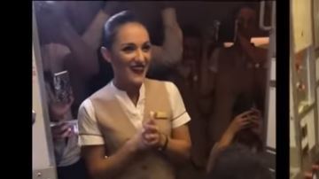 Azafata pedida de matrimonio