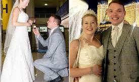 Pareja se casa luego de conocerse una sola vez.