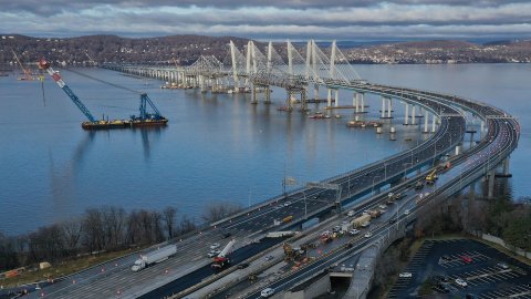 Una sección del puente Tappan Zee fue demolida esta semana.