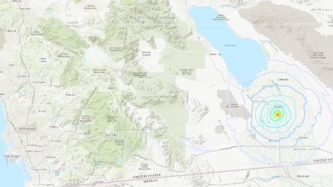 El temblor tuvo una profundidad de 15.4 Km.