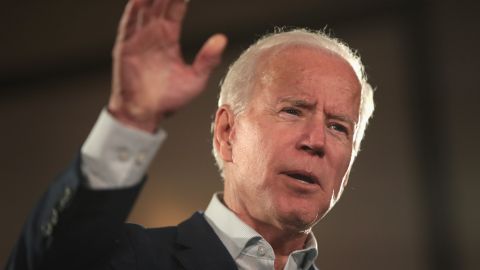 Joe Biden, exvicepresidente de Estados Unidos, durante un evento para promover la campaña de Claire McCaskill en Bridgeton, Missouri.