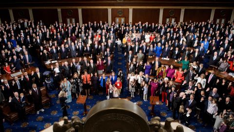 La sesión de apertura del 116 ° Congreso en Capitol Hill.