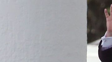 Donald Trump Jr. y su padre.