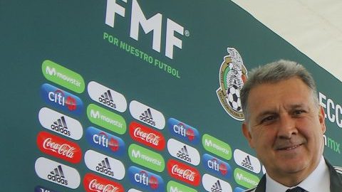 Gerardo Martino, durante su presentación como director técnico de la selección mexicana.