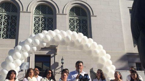 Oscar E. Cruz, presidente de la organización Families in Schools habla de las preocupaciones de padres de estudiantes del LAUSD. (Suministrada)