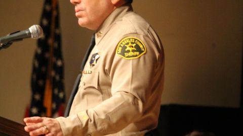 Alex Villanueva fue electo como jefe del LASD en noviembre pasado. / foto: Jorge Luis Macías