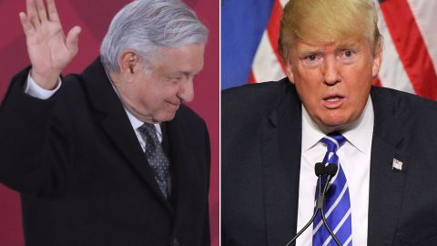 Los presidentes Andrés Manuel López Obrador y Donald Trump.